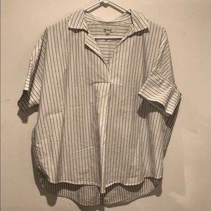 Madewell courier button-back shirt in stripe play